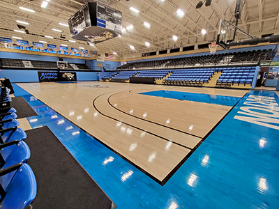 Barton Gym - January 2023 - Floor level - Northeast looking Southwest