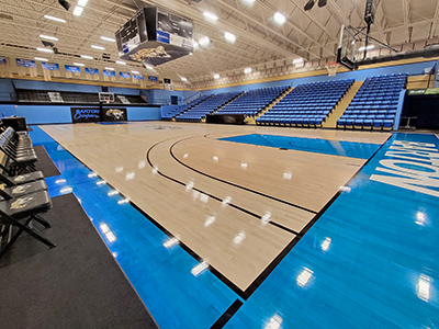 Barton Gym - January 2023 - Floor level - Southwest looking Northeast