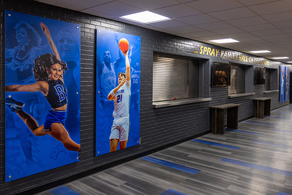 Chris and Julie Spray Family Hall of Champions Concession Hallway (West wall - Looking South to North)